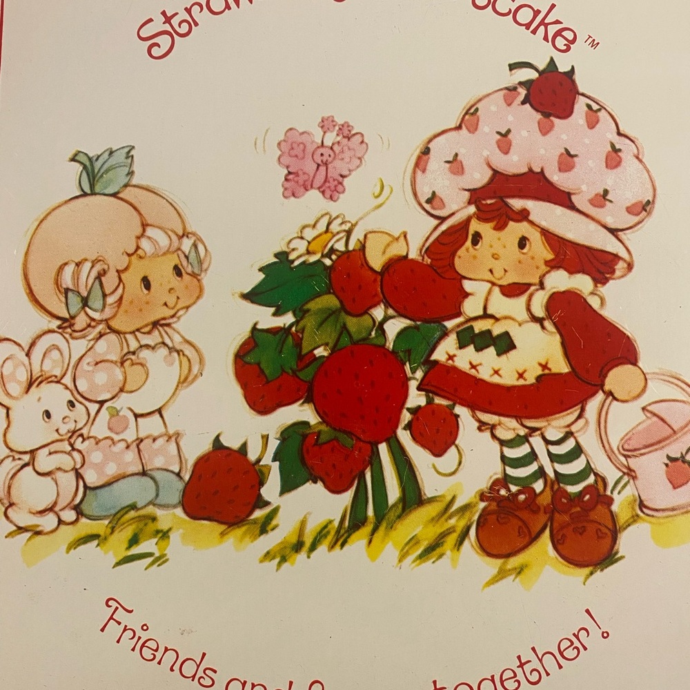 Authentic Vintage Strawberry Shortcake Round Metal Tray. - Picture 5 of 5